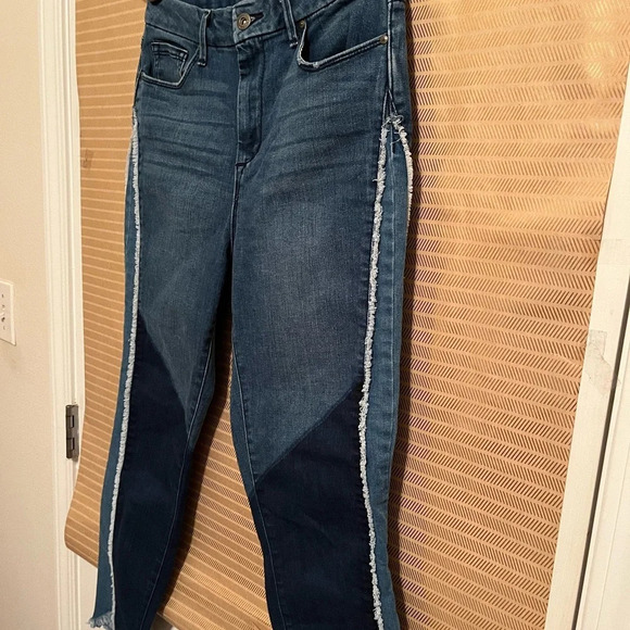 JESSICA SIMPSON~ROUGH EDGE~PATCHWORK JEANS~28-29 - Picture 2 of 10